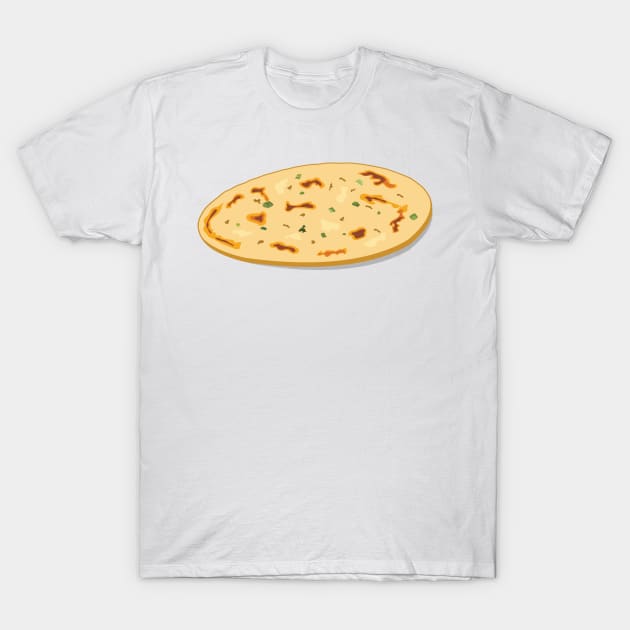 Naan Bread Garlic Naan India Pakistan Food Lover Masala Curry T-Shirt by alltheprints